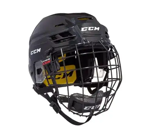 Eishockeyhelm CCM Tacks 210 Combo Senior Schwarz XS