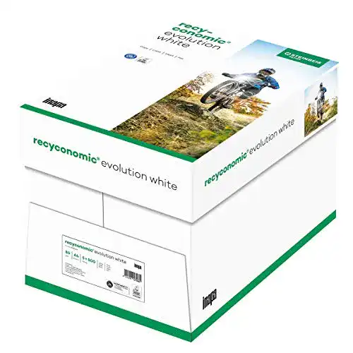Recyclingpapier Inapa und Druckerpapier Recyconomic – A4, 80 g/m², 2500 Blatt