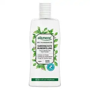 Alkmene Mundspülung Kariesschutz mit Bio Wasserminze, vegan
