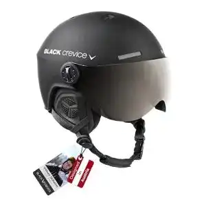 Skihelm mit Visier Black Crevice Gstaad BCR143921 schwarz Größe S/M