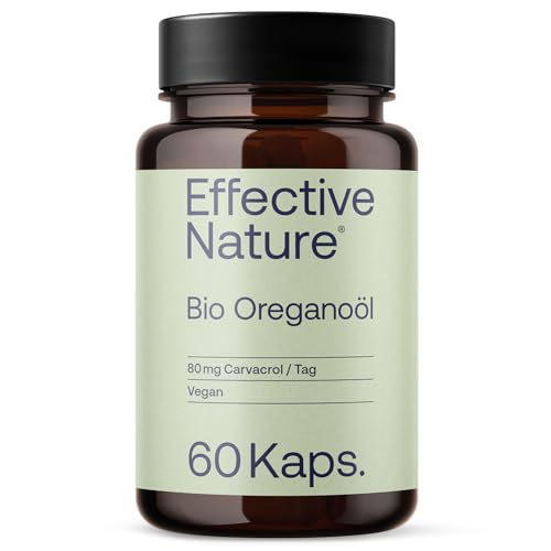 Oregano Öl Kapseln von Effective Nature – 60 vegane Kapseln