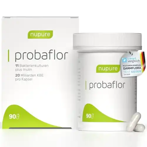 Probiotika Nupure Probaflor 90 Kapseln mit 20 Milliarden KBE