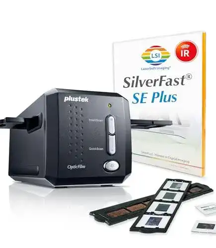 Plustek OpticFilm 8200i SE 35mm Dia/Negativ Scanner mit Software