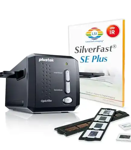 Plustek OpticFilm 8200i SE 35mm Dia/Negativ Scanner mit Software