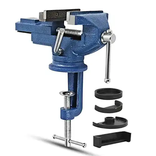 Schraubstock von BALLSHOP 80mm mit drehbarem Kopf für Werkstatt