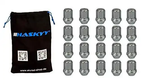 Radmutter Set Haskyy 20 Stück M12x1,5 mit Zinküberzug
