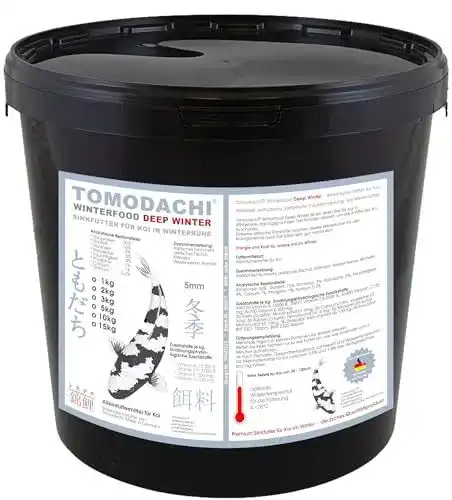 Koi Winterfutter Tomodachi Sinkfutter für Koi in Winterruhe 3kg Eimer