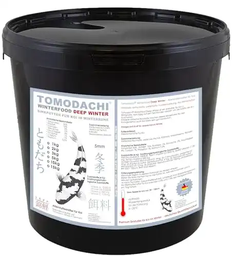 Koi Winterfutter Tomodachi Sinkfutter für Koi in Winterruhe 3kg Eimer