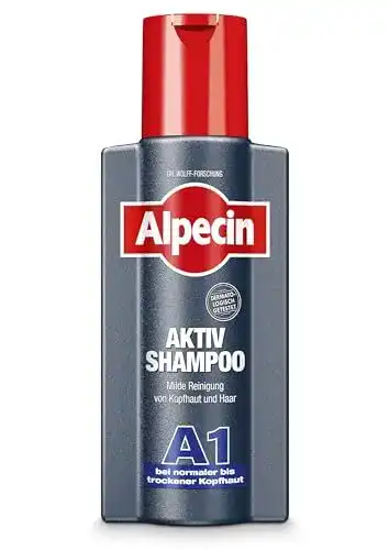 Alpecin Aktiv Shampoo A1, 250 ml für normale bis trockene Kopfhaut