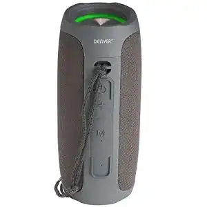 Denver Bluetooth Lautsprecher BTV-220GREY tragbar mit Freisprecheinrichtung