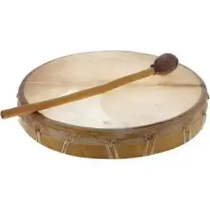 Schamanentrommel Terre rund 50 cm – Traditionelle Trommel für Rituale