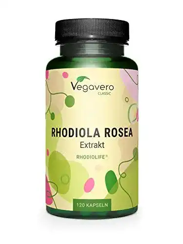 Vegavero Rosenwurz Kapseln mit Rhodiola rosea Extrakt