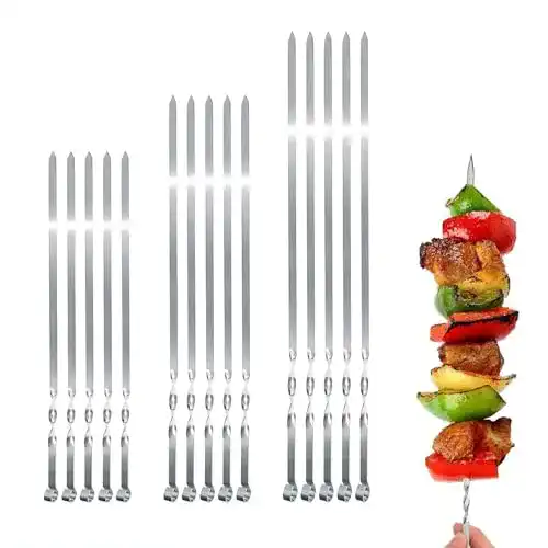 Adana Spieße Edelstahl 50 cm für Grill und BBQ