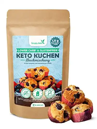 Kuchen-Backmischung Simply Keto Lower Carb für Muffins und Kastenkuchen