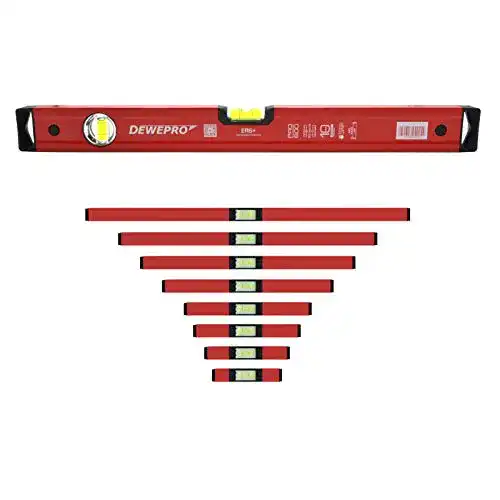 Wasserwaagen-Set Dewepro 9-teilig aus Aluminium