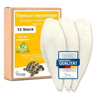 Sepiaschalen Tamay Premium 12 Stück für Reptilien und Vögel
