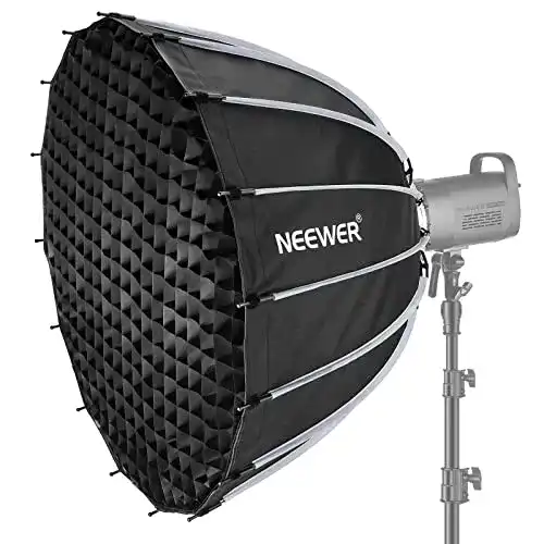 Neewer 34 Zoll/85 cm Parabolische Softbox für Aufsteckblitz