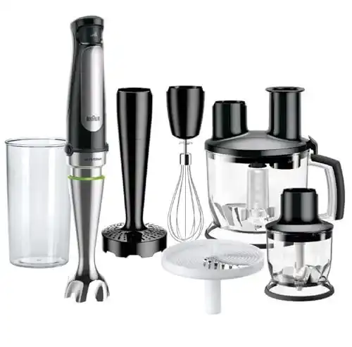 Stabmixer Edelstahl Braun MultiQuick 7 MQ 7087X mit Zubehör