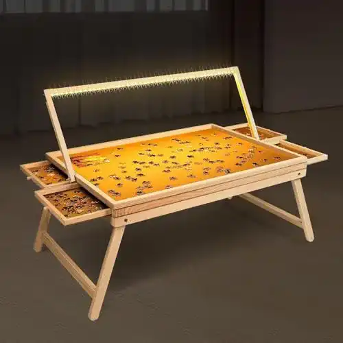 Puzzle Tisch von Haushalt International für bis zu 1000 Teile