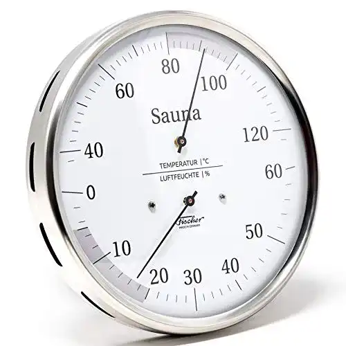 Sauna Thermometer Fischer 195.01 Thermohygrometer für Saunaklima