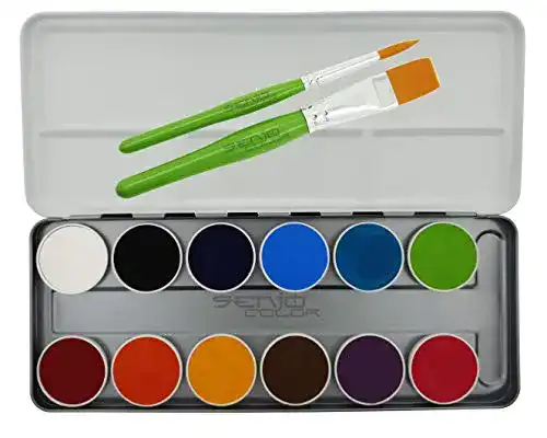 Bodypainting Farbe Senjo Color – 12 Farben Set für Face Paint