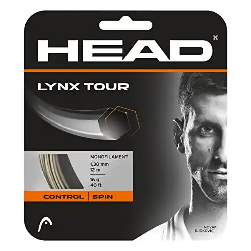 Tennissaiten Head Lynx Tour Tennis-Saite, Champagne, 1,25 mm / 17 g