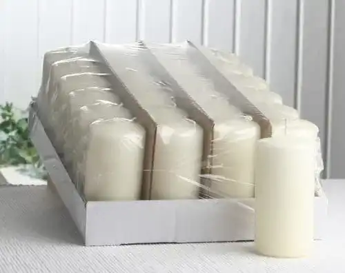 Stumpenkerzen Toulifly Sparpack: 24 Stück 10 x 5 cm Ø