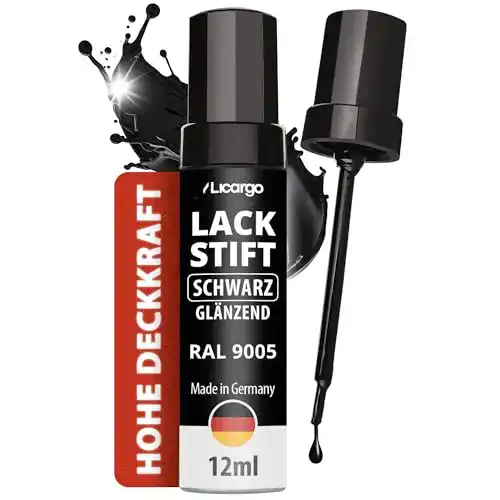 Lackstift Auto Licargo Lackstift Schwarz glänzend