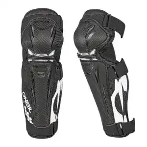 MTB-Knieschoner O’Neal Trail FR Knieschützer Carbon in Schwarz/Weiß