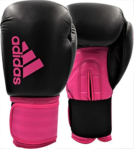 Adidas Hybrid 100 Boxhandschuhe 10 oz für Damen und Herren, Schwarz