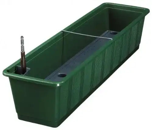 Blumenkasten mit Wasserspeicher Geli Aqua Green Plus