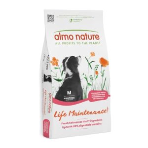 Almo Nature Holistic Hundefutter für Erwachsene Hunde mit Lachs, 12 kg