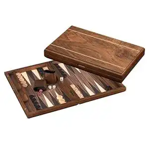 Backgammon Holz Philos 1125 Delos Strategiespiel aus Naturholz