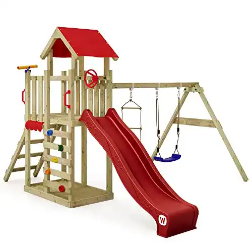 Wickey Spielturm MultiFlyer Light mit Schaukel und Rutsche