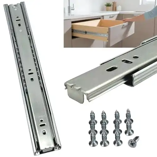 Schubladenschienen Bresko Paar (2 Stk.) 30-70 cm Vollauszug