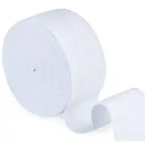Gummiband Agoer Weiß 40mm breit – 10 Meter elastisches Band für Nähprojekte