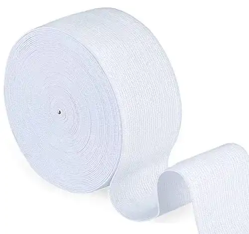 Gummiband Agoer Weiß 40mm breit – 10 Meter elastisches Band für Nähprojekte