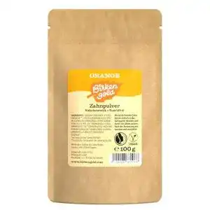 Birkengold Zahnpulver Orange Nachfüllbeutel 100g