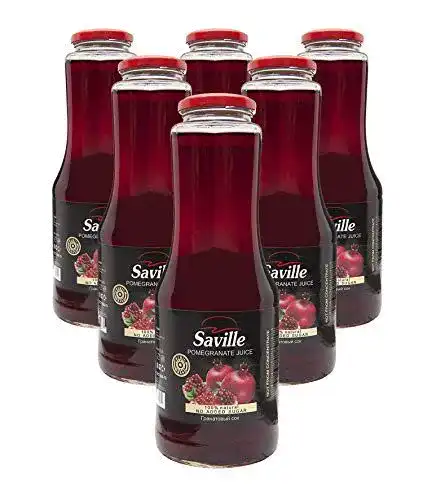 Granatapfelsaft Saville 6 Flaschen à 1 Liter Direktsaft 100%
