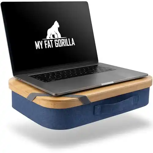 Laptopkissen My Fat Gorilla aus Bambus mit Stauraum