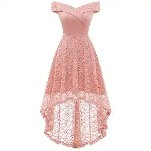 Cocktailkleid für Damen mit Spitze und Knielangem Schnitt
