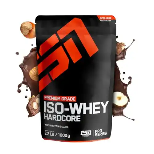 ESN Isowhey Hardcore Proteinpulver Haselnuss 1000 g