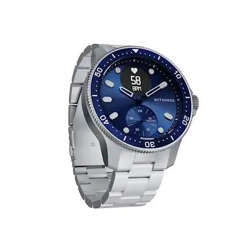 Hybrid-Smartwatch Withings ScanWatch mit EKG und Herzfrequenzsensor