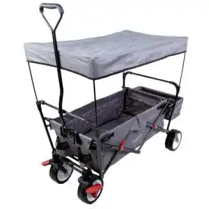 Faltbarer Bollerwagen mit Dach Fuxtec FX-CT350 in Grau