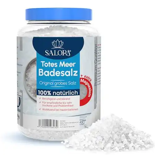 Badesalz Salora Original Totes Meer – 2,5 kg für Vollbad und Fußbad