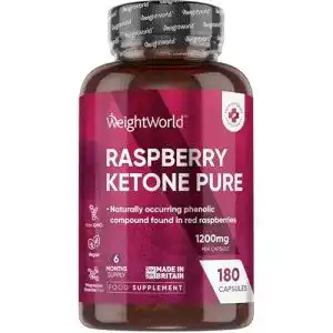 Himbeer Ketone Weightworld – 1200mg pro Kapsel, 180 vegane Kapseln