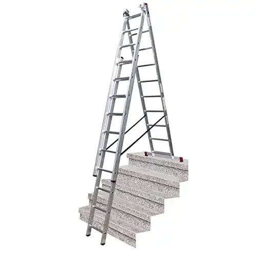 Krause Corda Vielzweckleiter 3×10 Sprossen aus Aluminium