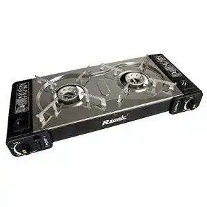 Gaskocher 2-flammig von Rsonic – Tragbar für Camping und Outdoor