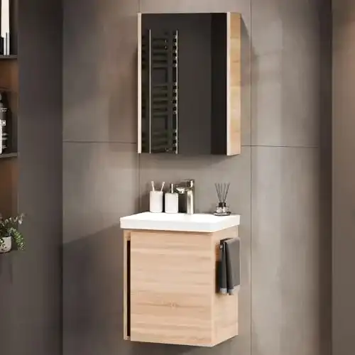 Waschbecken mit Unterschrank von Planetmöbel