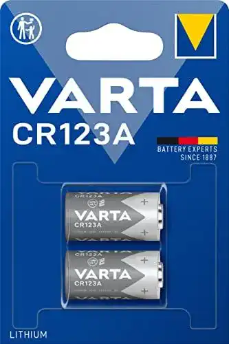 Varta CR123A Lithium Batterien, 2 Stück, 3V für elektronische Geräte